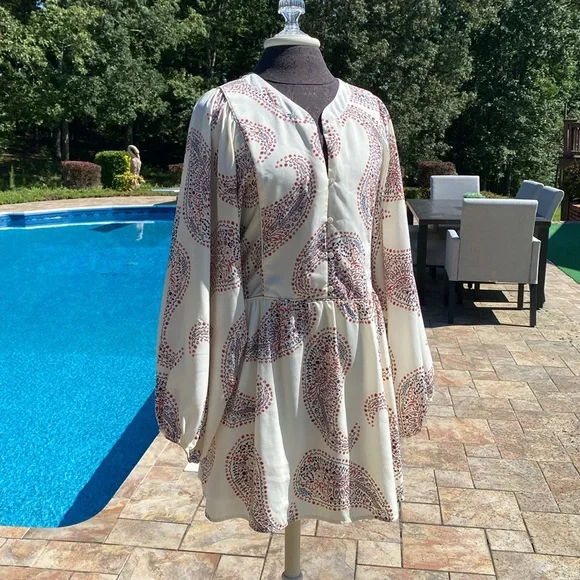 Paisley Print Tunic Top or Dress - Picture 2 of 6